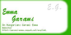 emma garami business card